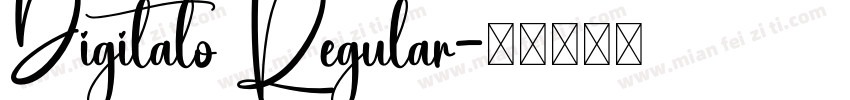 Digitalo Regular字体转换